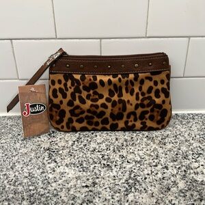 NWT Justin Cheetah Print Crossbody Bag